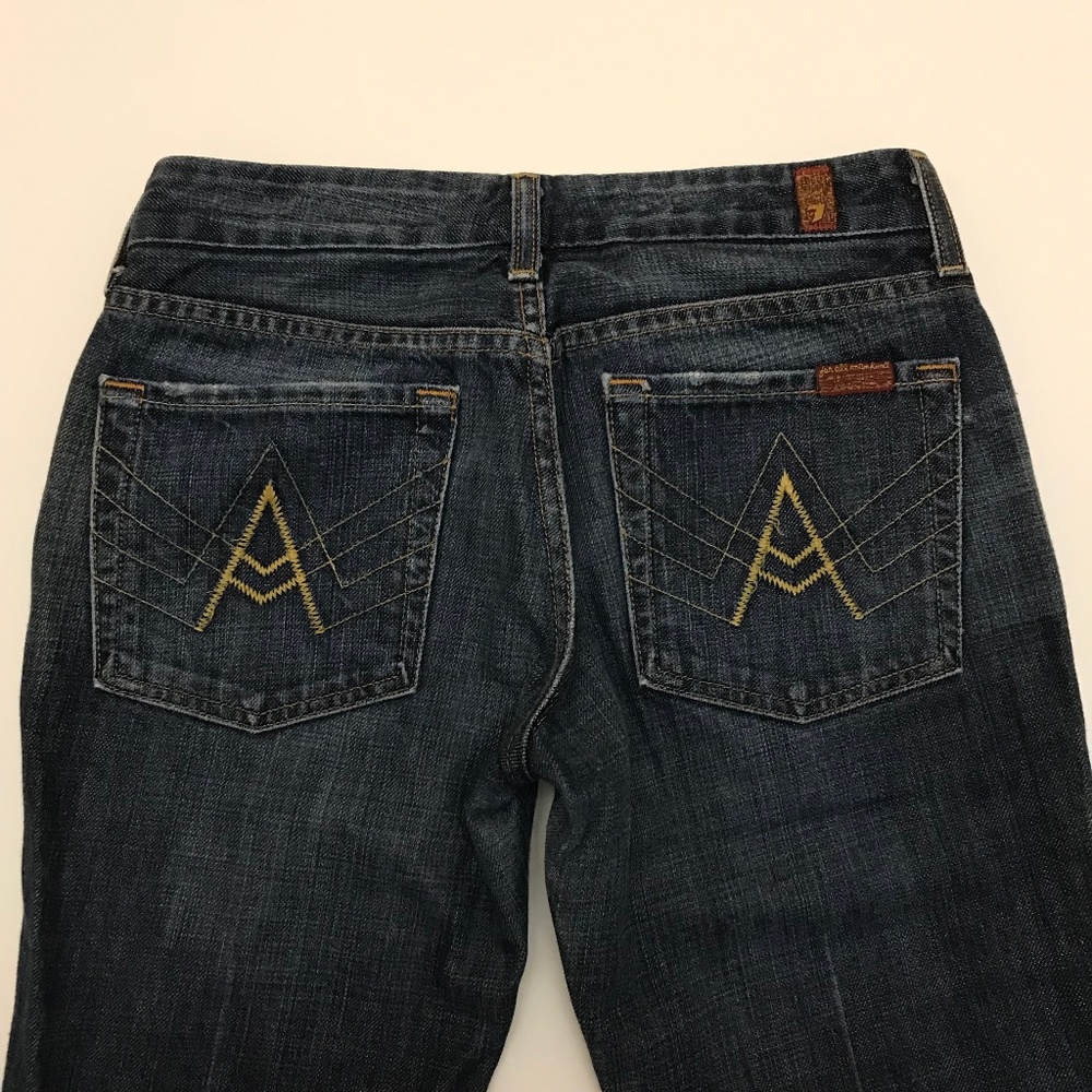NWOT 7 For All Mankind ‘A’ Pocket Flare Jean Size 27 - Picture 3 of 13